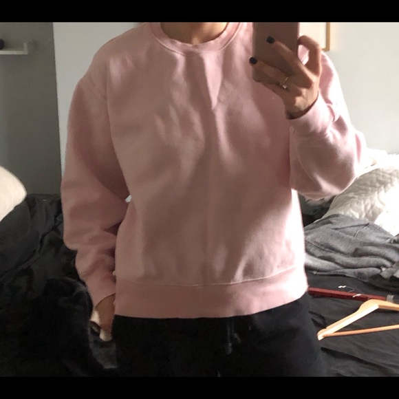 TNA cozy fleece boyfriend crew sweatshirt, SZ M - Picture 1 of 5